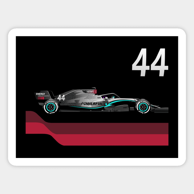 Race Car 44 Magnet by marieltoigo